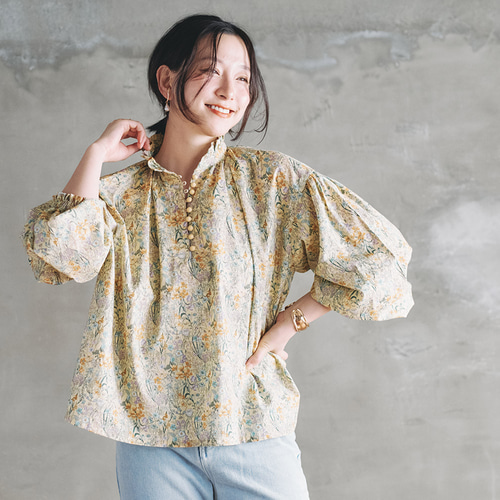 SALE】bighug ガーゼクレープウイングブラウス☆サンダイ