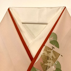 正絹　作家もの　江戸小紋（鮫）　高島屋誂え　　パールトーン　伊達襟　162/65 新品】 正絹伊達襟 変わり鮫小紋 正絹重ね衿 広衿 和装小物（帯・半襟