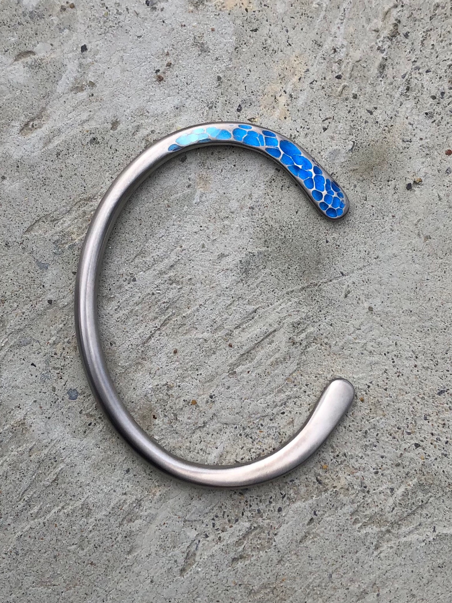 titanium two face bangle 純チタン製高級バングル ブレスレット