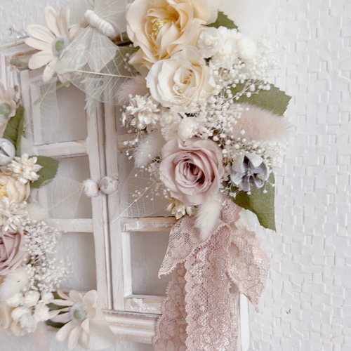 ❤️SALE❤️スプリングローズ窓枠アレンジ その他素材 shabby chic花