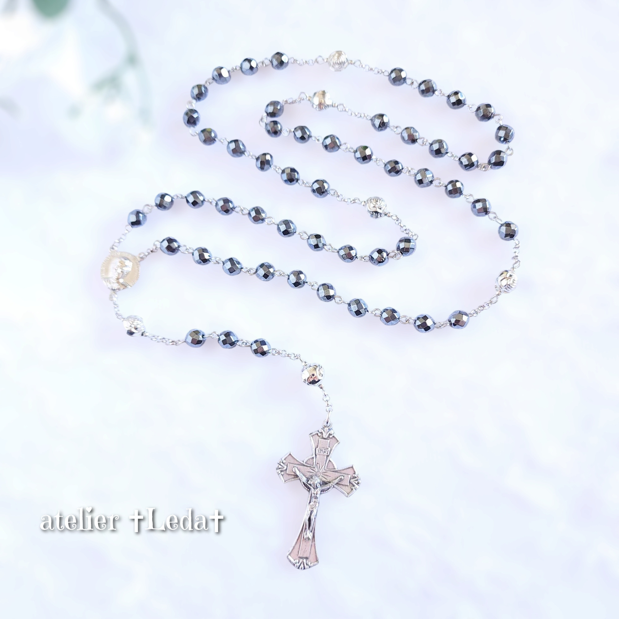 ☆ヘマタイト ロザリオ☆ ～Hematite～