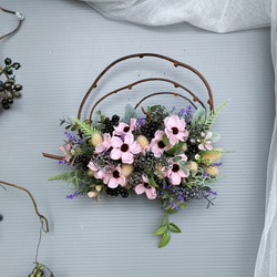 アーティフィシャルフラワー+リース プリザーブドフラワー 造花