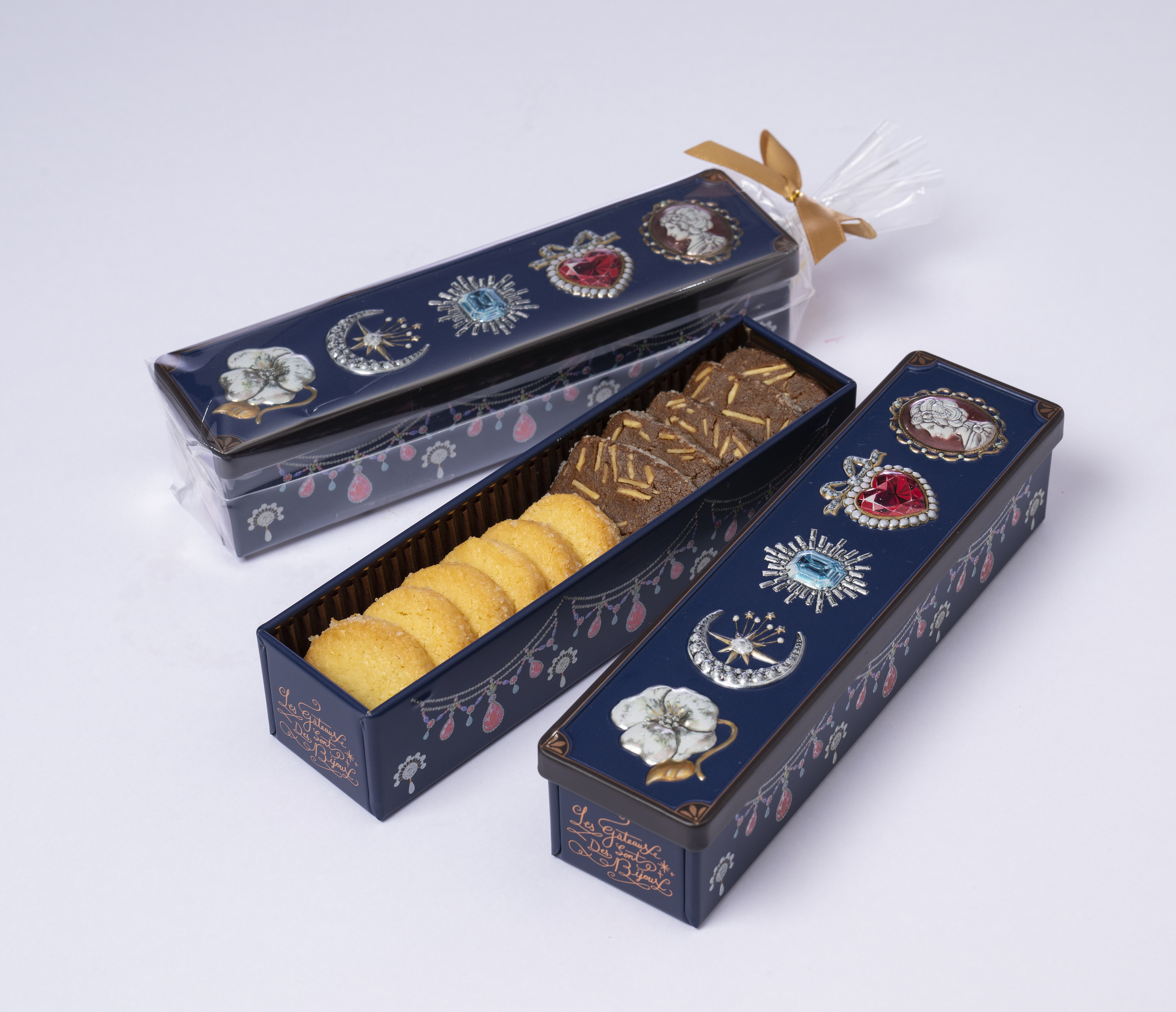 ビジュー缶 青い小物入れ（50缶入） ビジュー缶 青い小物入れ（50缶入）