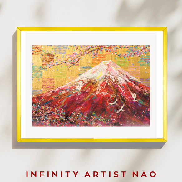 赤富士の絵】 縁起 日本 山の絵 赤富士 富士山 つる 鶴 リビング 赤富士の絵】 縁起 日本 山の絵 赤富士 富士山 つる 鶴 リビング