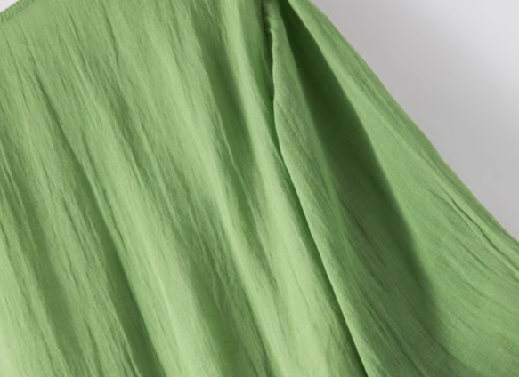 春夏.綿麻のワンピース/長袖スカート/ゆったり 15枚目の画像