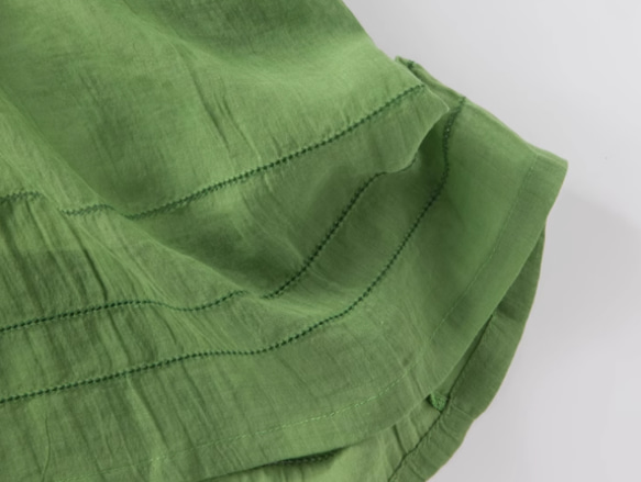 春夏.綿麻のワンピース/長袖スカート/ゆったり 7枚目の画像