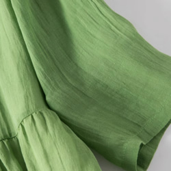 春夏.綿麻のワンピース/長袖スカート/ゆったり 14枚目の画像