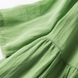 春夏.綿麻のワンピース/長袖スカート/ゆったり 12枚目の画像