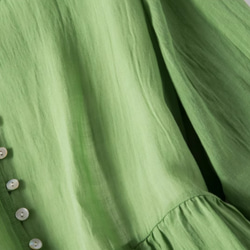 春夏.綿麻のワンピース/長袖スカート/ゆったり 10枚目の画像