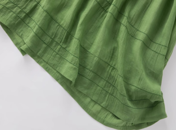 春夏.綿麻のワンピース/長袖スカート/ゆったり 8枚目の画像