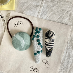 専用 ミナペルホネン ハンドメイド パッチンどめ ヘアアクセサリー ⑧86ミナペルホネン ハンドメイド パッチンどめ ヘアアクセサリー