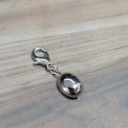 トラベラーズノートを飾るコーヒー豆チャーム【シルバー】 4枚目の画像