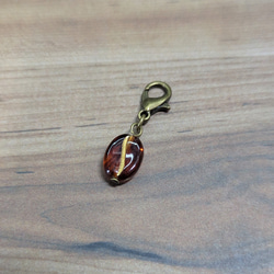 トラベラーズノートを飾るコーヒー豆チャーム【べっ甲】 3枚目の画像