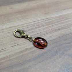 トラベラーズノートを飾るコーヒー豆チャーム【べっ甲】 5枚目の画像