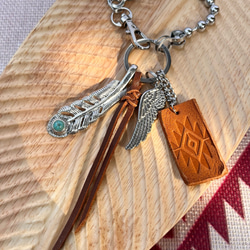 パラコードタッセルバッグチャーム ネイティブ・アメリカン バッグ