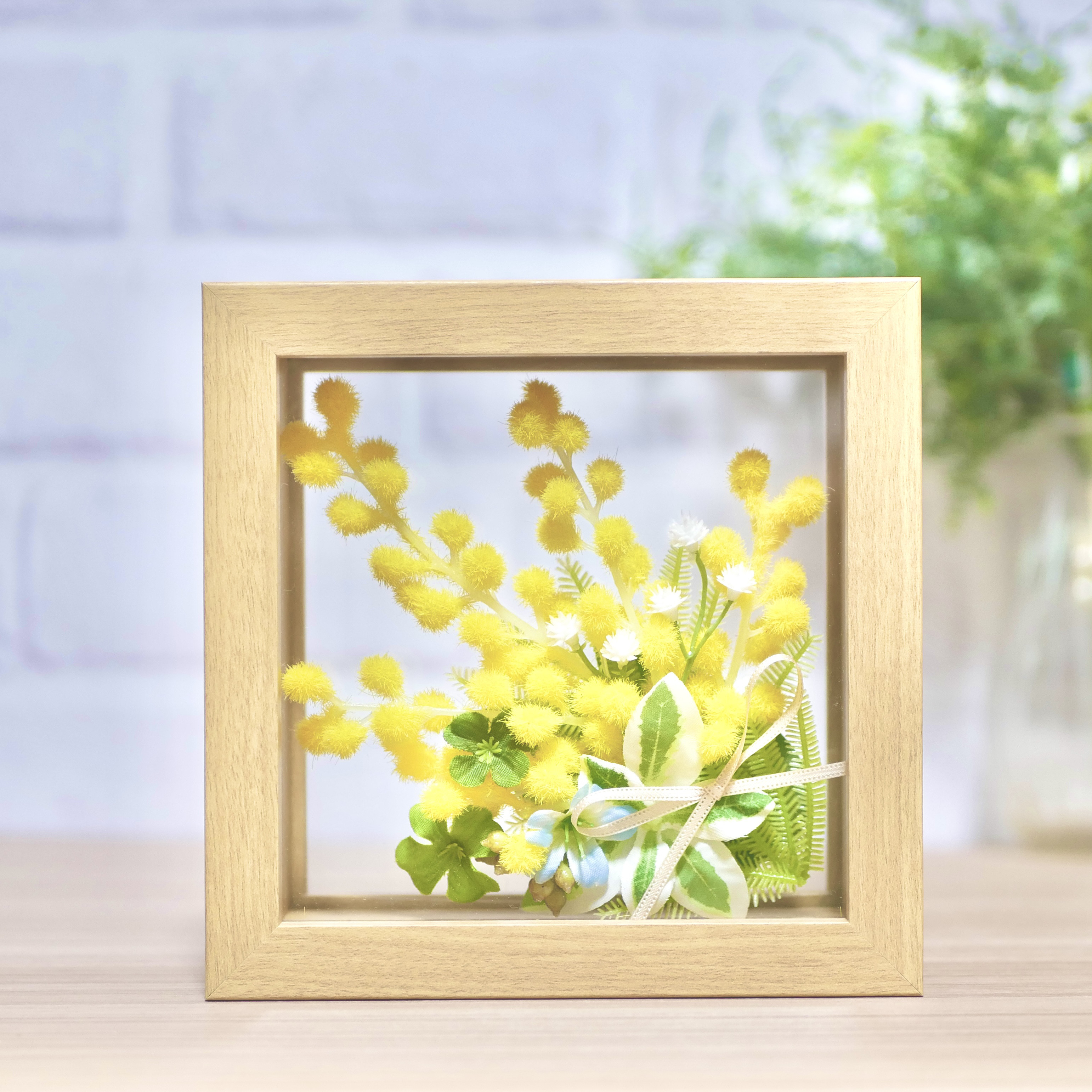 春うらら　ミモザのブーケ