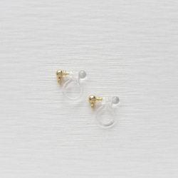 【特別価格★】。Aurora bubble 。 earring／pierce(ミックスグリーン)*4126* 6枚目の画像