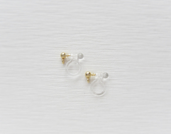 【特別価格★】。Aurora bubble 。 earring／pierce(ミックスグリーン)*4126* 6枚目の画像