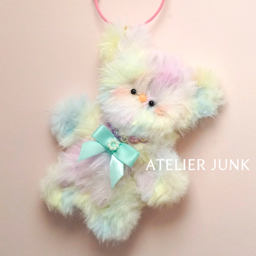M_21【期間限定モールドール】☆虹色クマ☆ファンシー