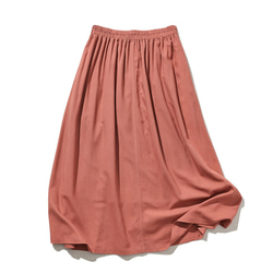 ★サンプルセール　1点のみ★3000円オフ★ロングスカート 灰色がかった鈍い紅色　210807-6(111) 5枚目の画像