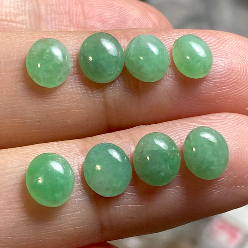 ミャンマー産 A貨 本翡翠 ルース ジェダイト RS11-86 氷糯種 果緑