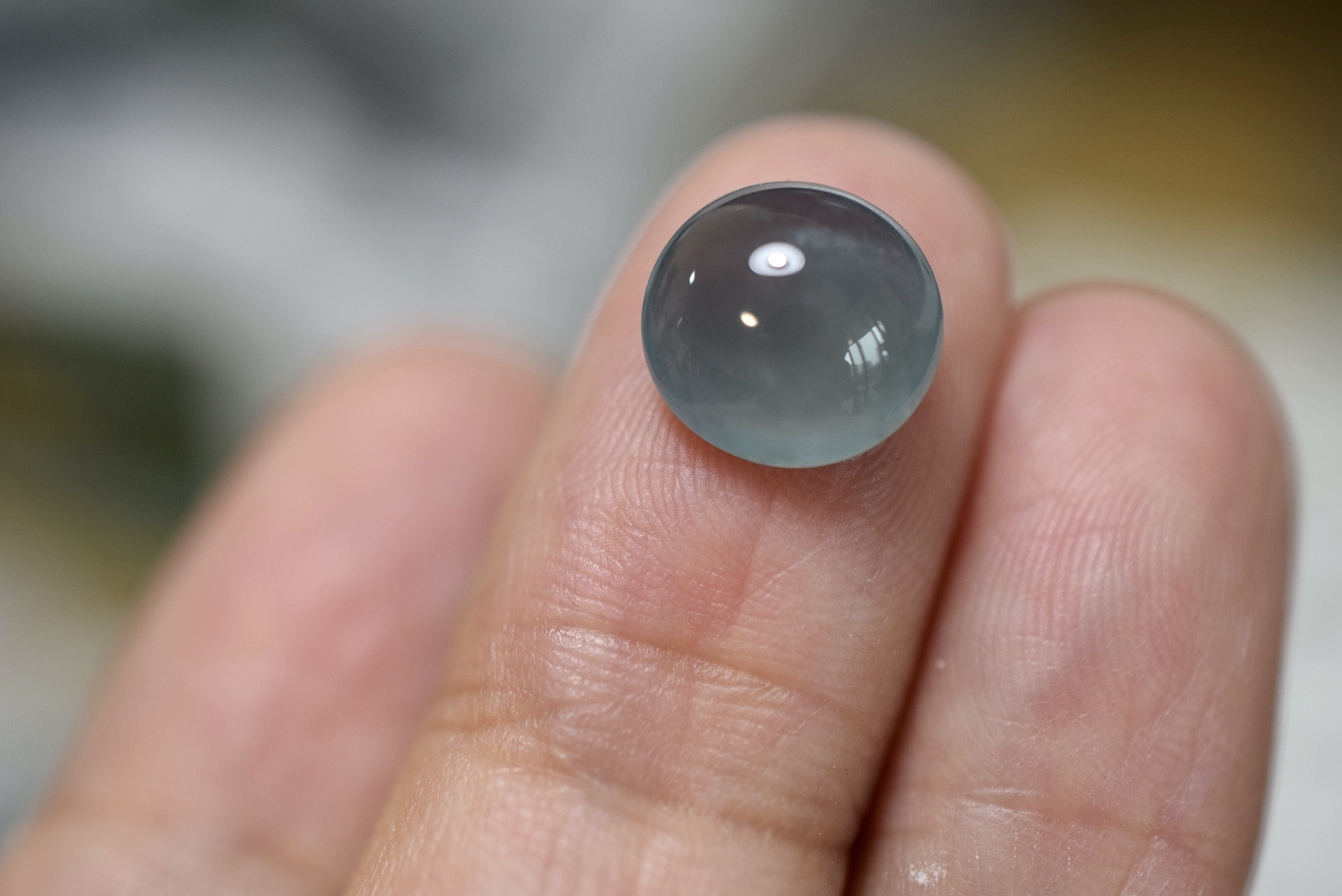 RS9-119 極品 大粒 宝石質 氷種 氷青緑色 天然グアテマラ産 A貨 本翡翠 ルース 裸石 硬玉 ジェダイト