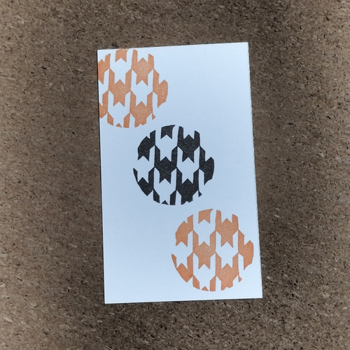 消しゴムはんこ☆和柄☆千鳥格子 はんこ・スタンプ MIKAX1108