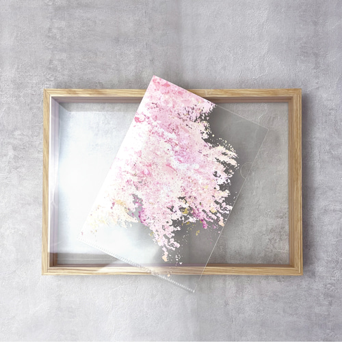 桜 - アートクリアファイルセット〈A4・A5 2枚組〉｜草花で彩る、心