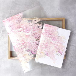 桜 - アートクリアファイルセット〈A4・A5 2枚組〉｜草花で彩る、心