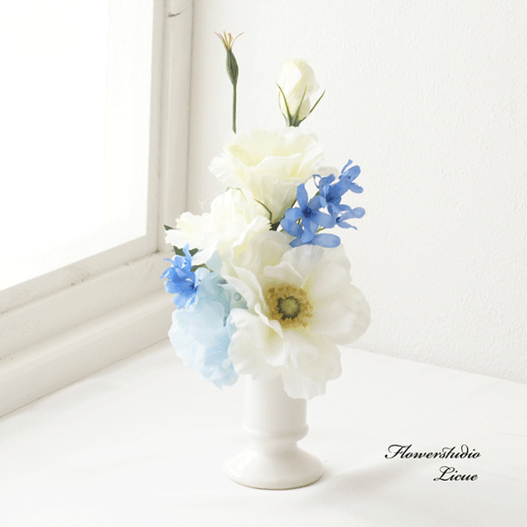 NEW【仏花】トルコキキョウとアネモネの仏花（青） ご自宅の花立てに