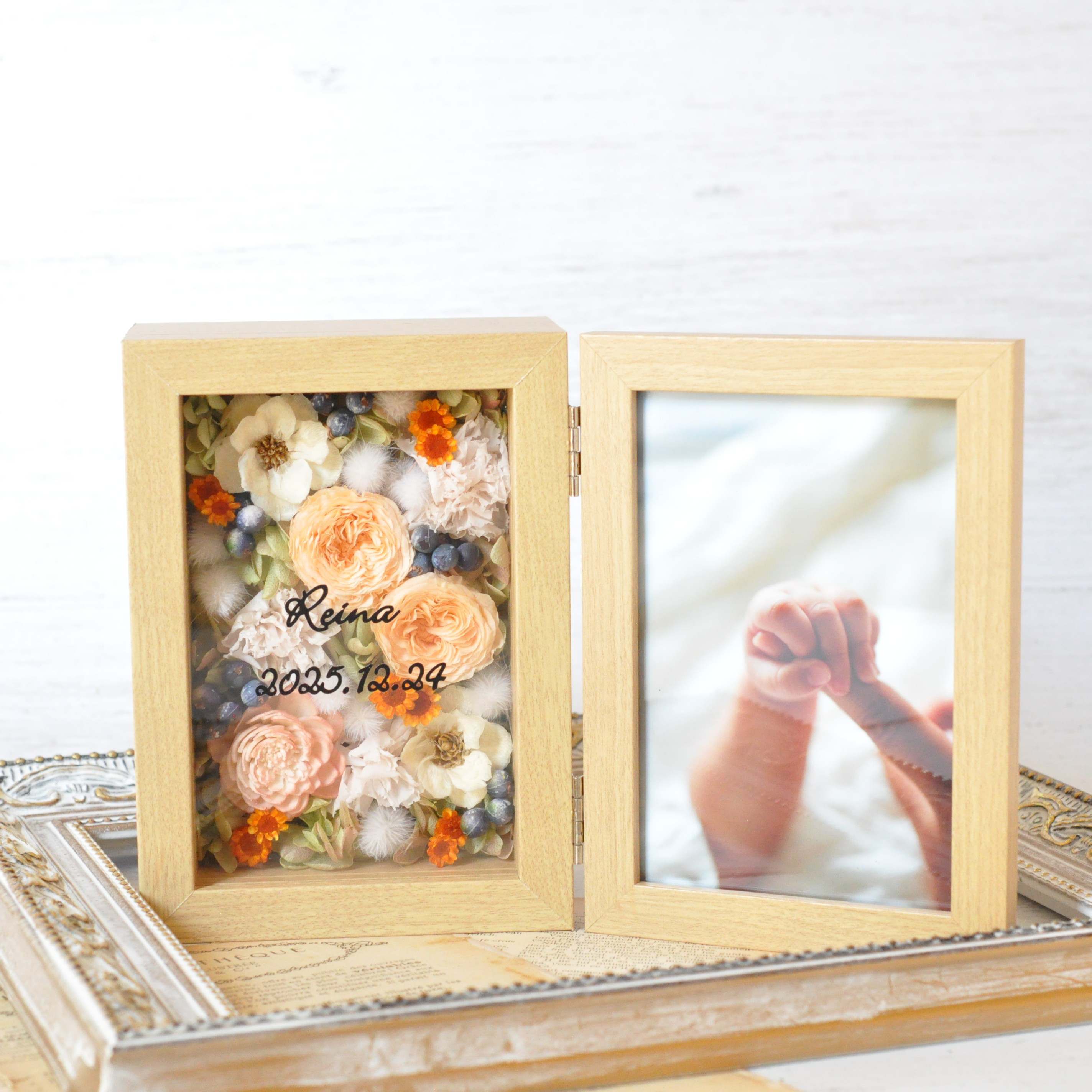 ✽お花にメッセージをそえて✽気持ち華やぐフォトフレーム✽apricot 4,900円