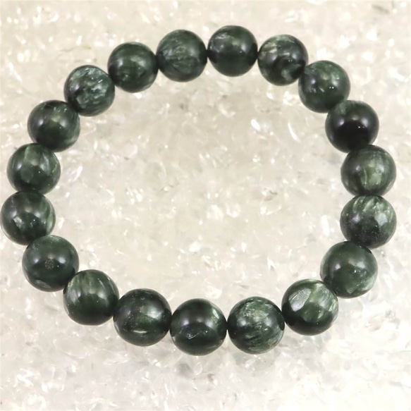 オリジナルブレスレット】セラフィナイト 約10㎜