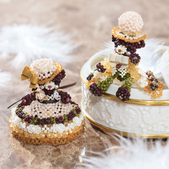 【Creema限定】【手作りキット】パーティーテディベアセット～Bella・Milo～ 3枚目の画像