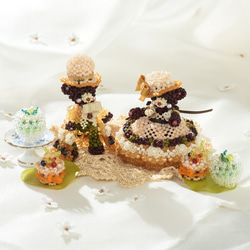 【Creema限定】【手作りキット】パーティーテディベアセット～Bella・Milo～ 2枚目の画像