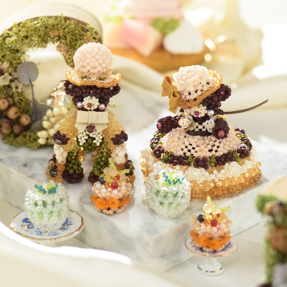 【Creema限定】【手作りキット】パーティーテディベアセット～Bella・Milo～ 1枚目の画像