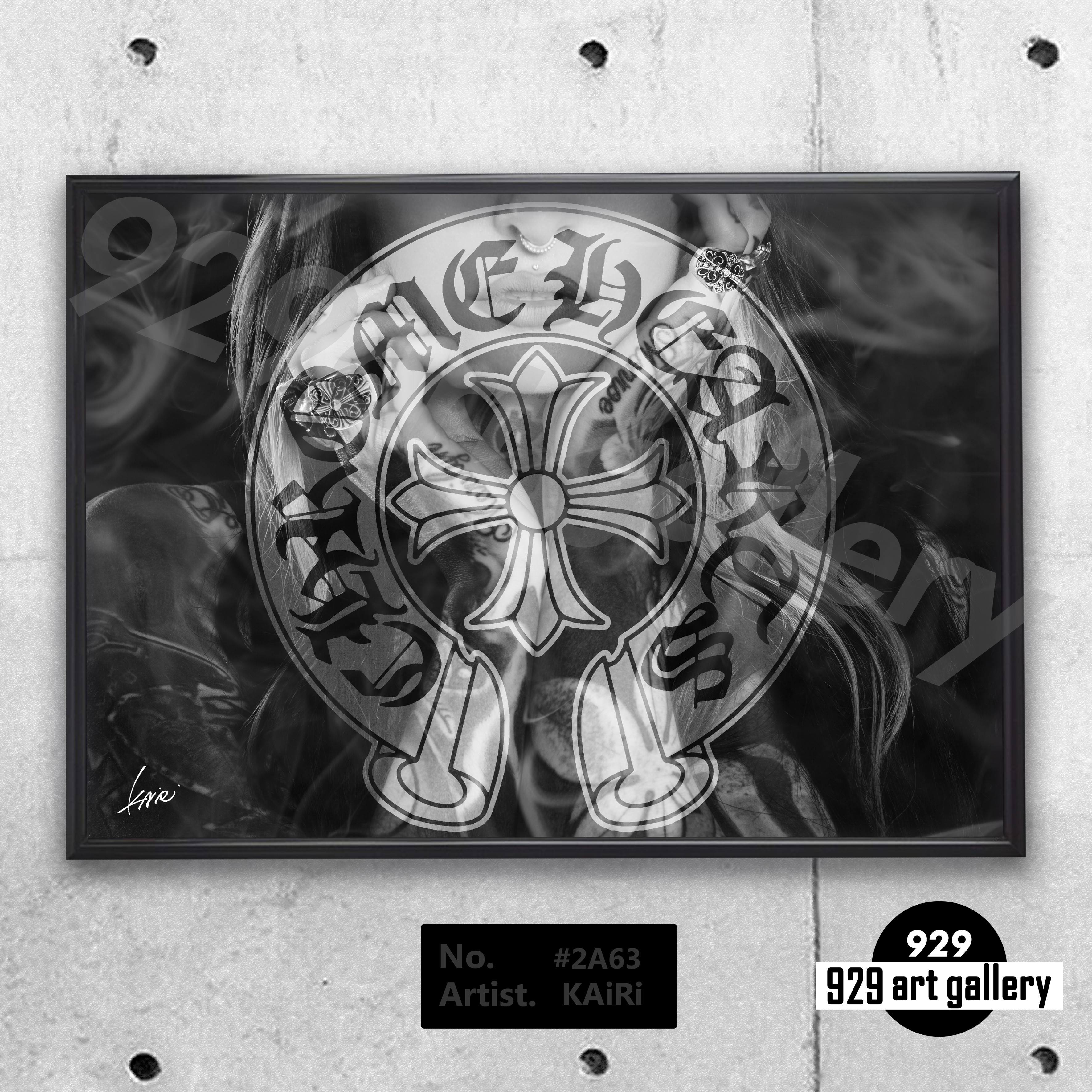 CHROME HEARTS type☆オマージュアートインテリアポスター＃263