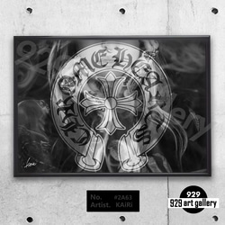 CHROME HEARTS type☆オマージュアートインテリアポスター＃263