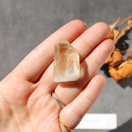 希少！タビー型ゴールデンヒーラー クォーツ 原石 水晶 鉱物
