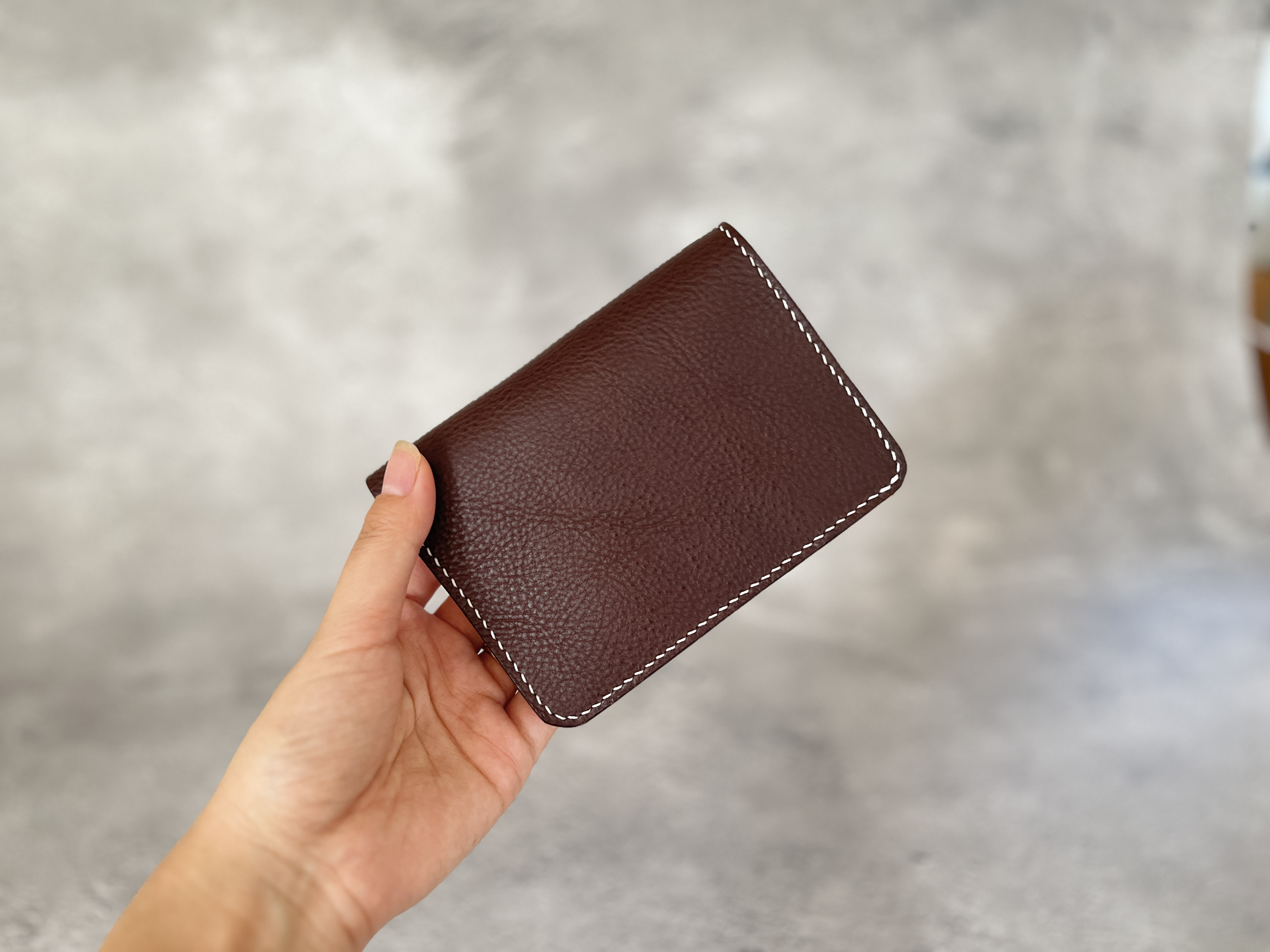 【本革】財布・二つ折り・縦長［ティガー・ブラウン］