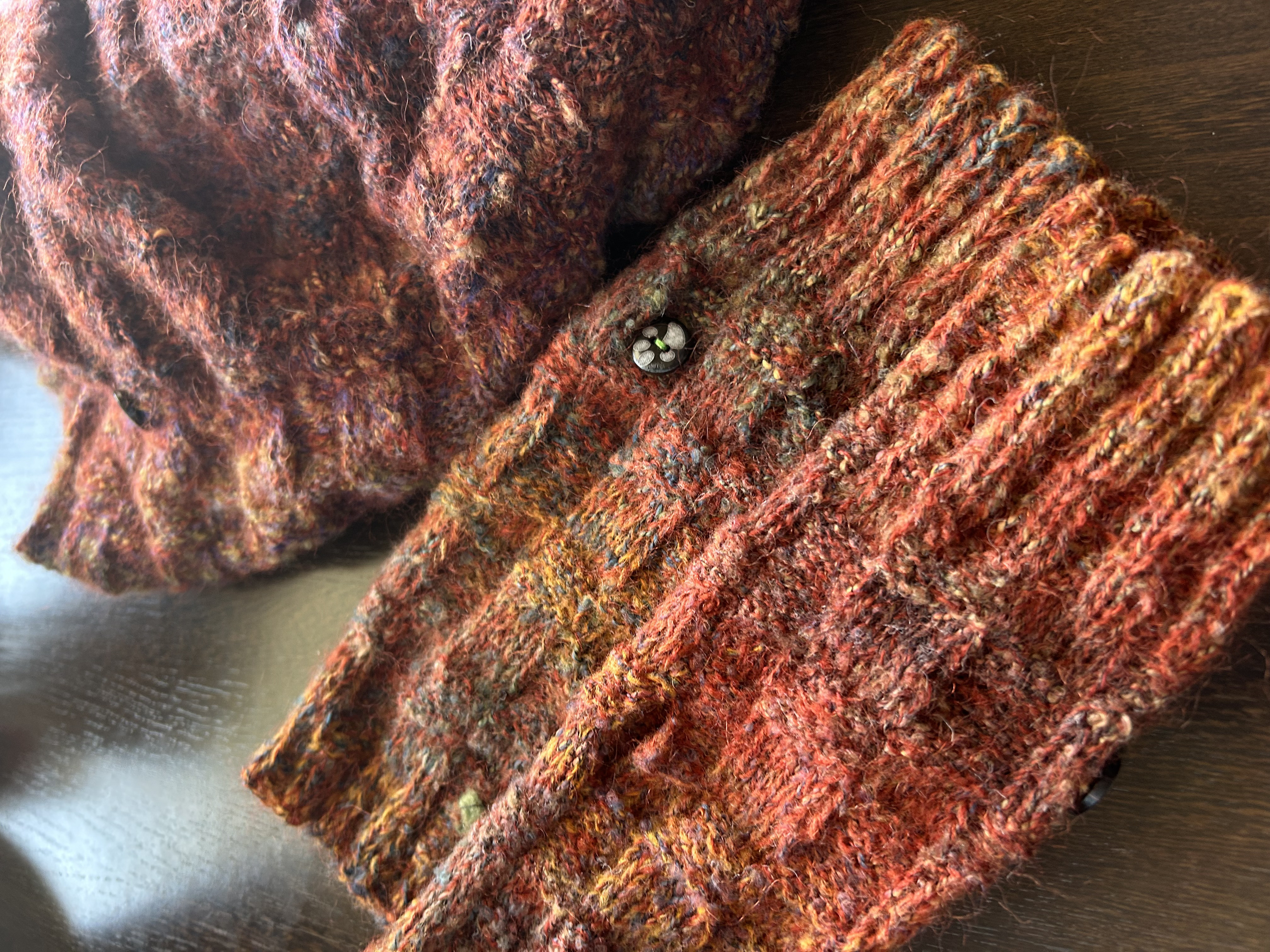 ニット差し込みマフラー＆ハンドウォーマー④ 5800円