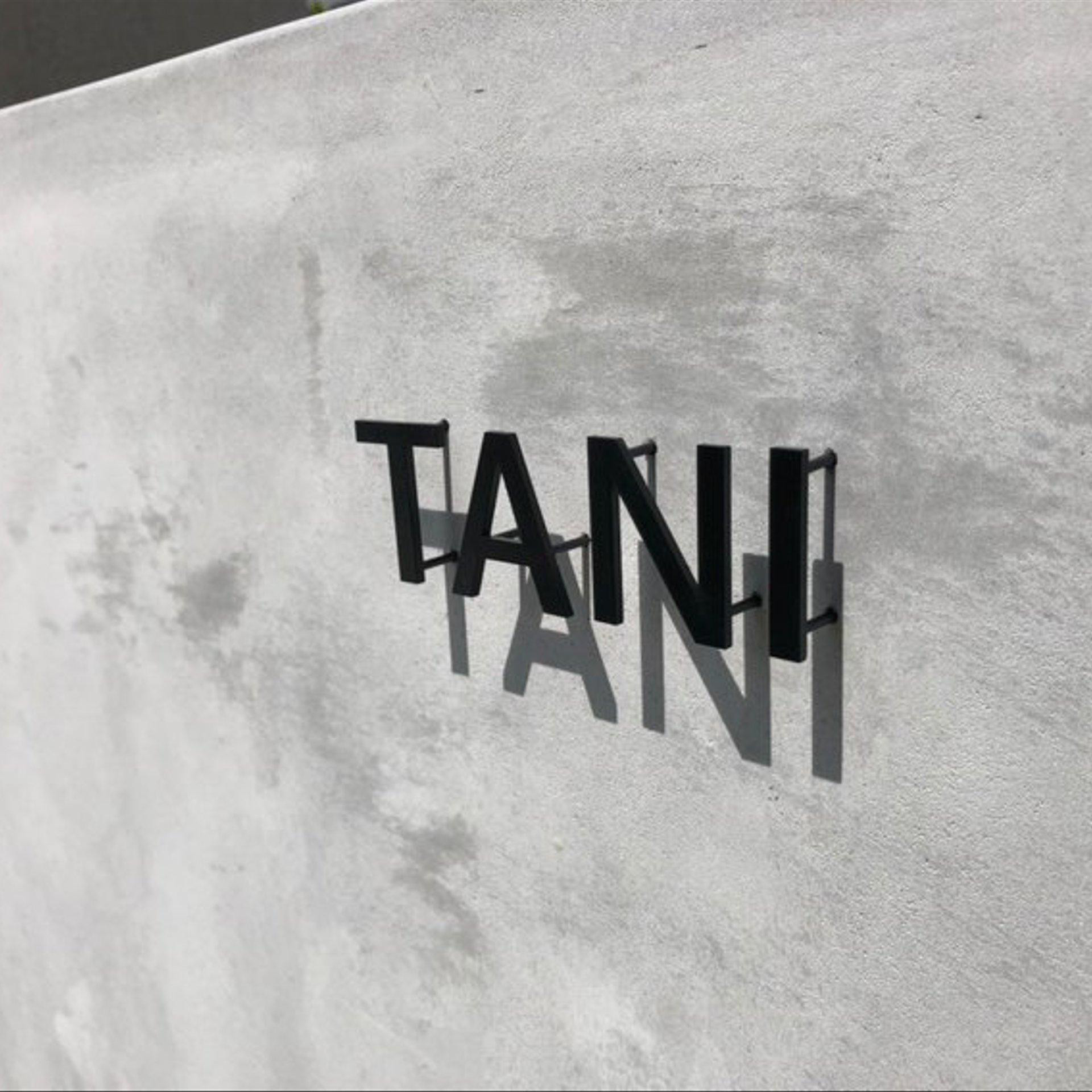 ステンレス表札　艶消し黒塗装　切り文字表札　【送料無料】