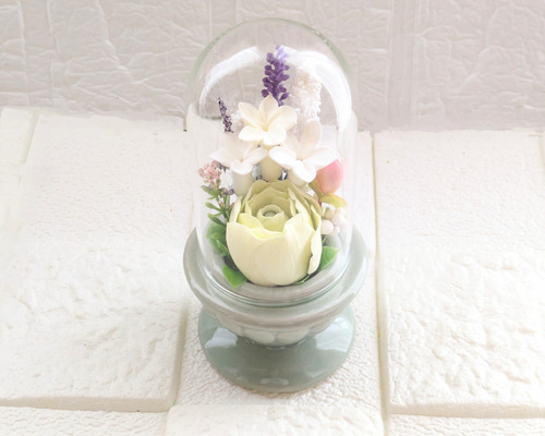 クレイフラワー✿お供え花✿小さめ仏花✿お手入れ不要♪ラナンキュラス