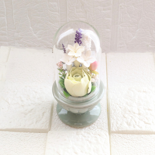 クレイフラワー✿お供え花✿小さめ仏花✿お手入れ不要♪ラナンキュラス
