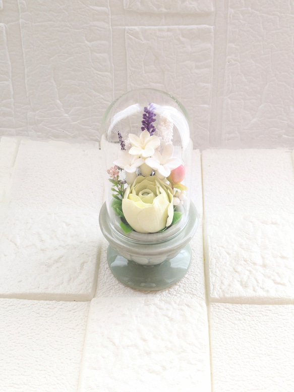 クレイフラワー✿お供え花✿小さめ仏花✿お手入れ不要♪ラナンキュラス