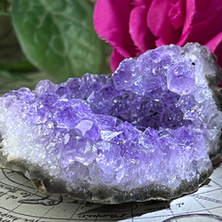 チベット産 ブルー パープル フローライト クラスター 蛍石 ラフ