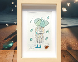 ぷうあ様 シーグラスアート 『 雨のあとには.。.:*』他3点 シーグラスアート no.19 秋の味覚はいかがでしょうか