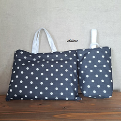 レッスンバッグ サークルドット ミント☆ハンドメイド メール便対応】レッスンバッグ／単品販売 国内縫製