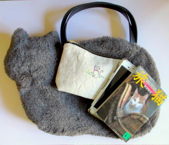 花貓包（環保毛皮） 第9張的照片