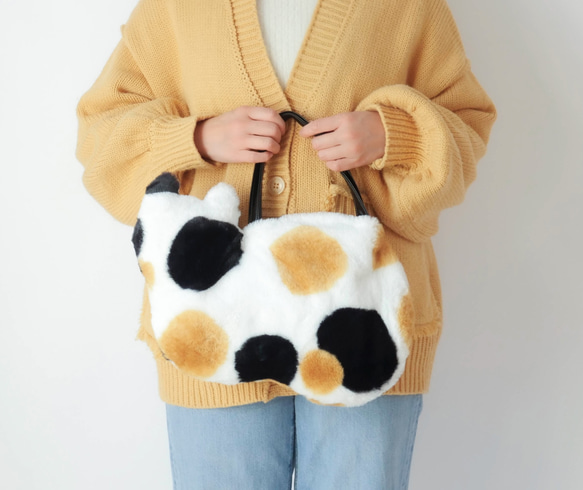 花貓包（環保毛皮） 第1張的照片