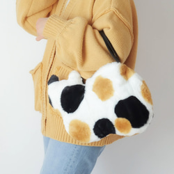 花貓包（環保毛皮） 第2張的照片